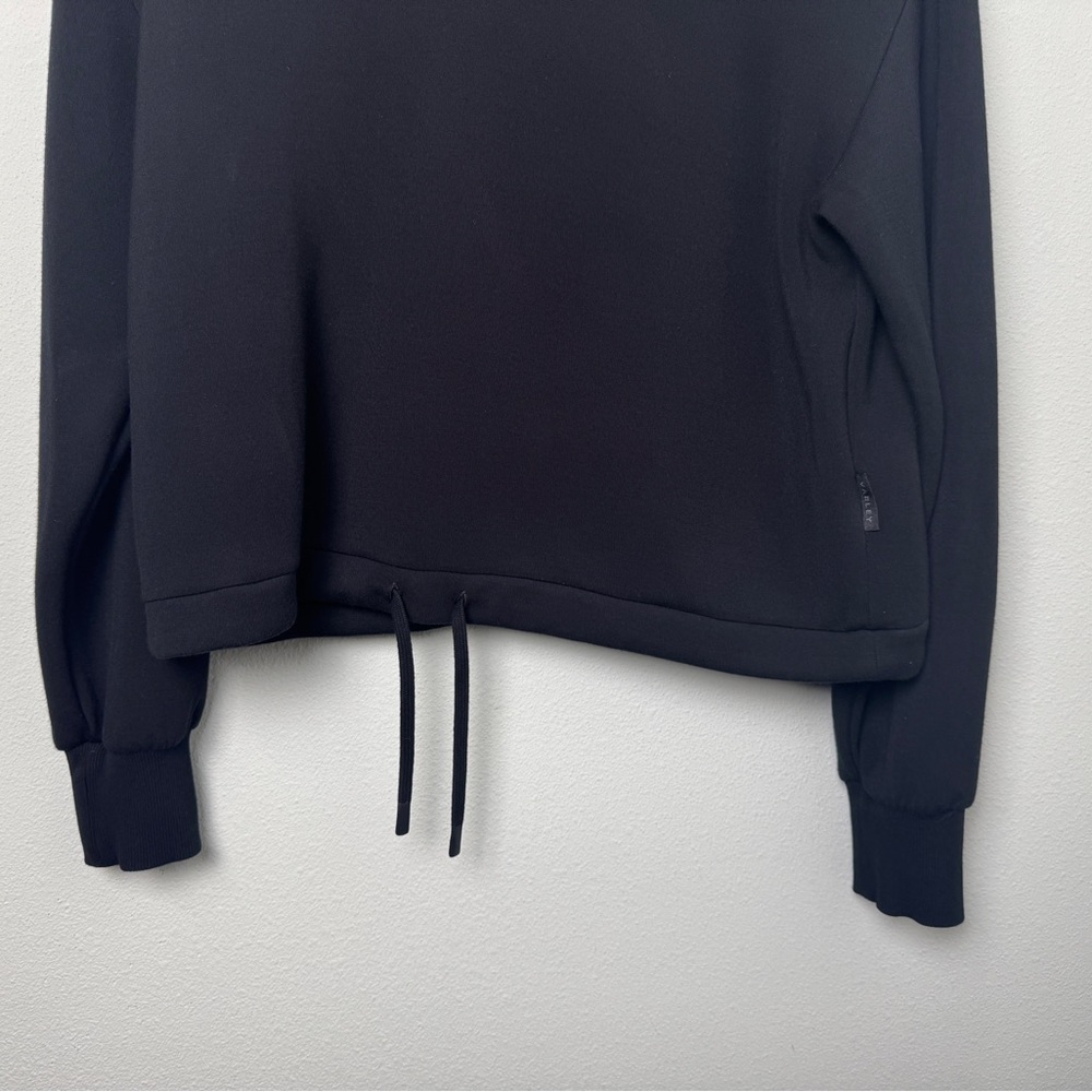 Varley Double Soft Betsy Sweat Mock Neck Pullover Black Size S Minimalist - Picture 7 of 16